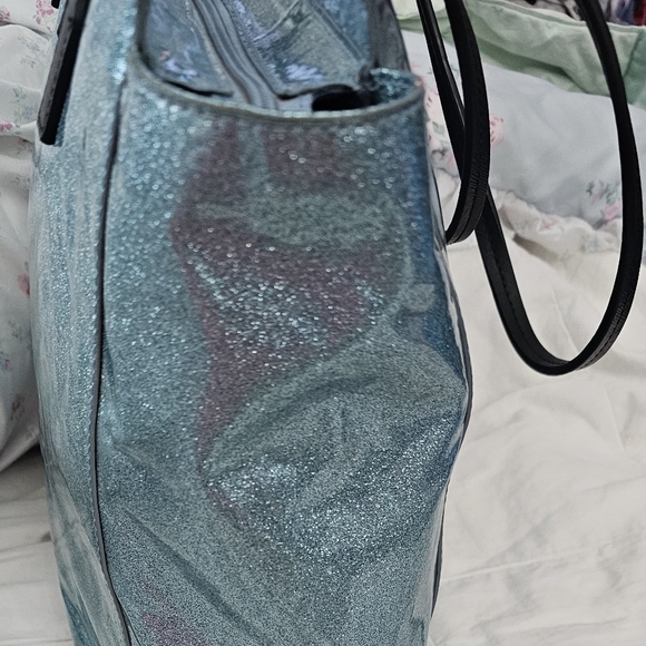 Kate Spade New York Taden Mavis Street Tote Bag New w/o tags. Ice Blue Sparkle - Picture 3 of 7